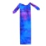 miniature horse tail bag in blue tie dye print
