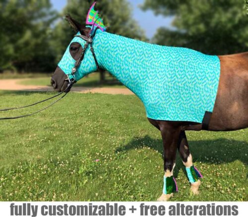 horse costume sea horse with shimmer fins