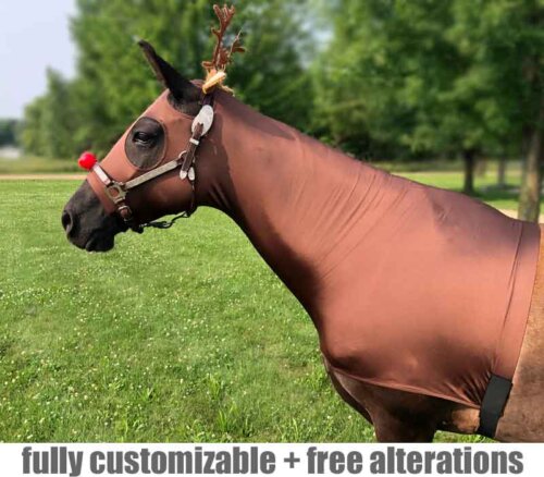 horse costume rudolph the red nose reindeer
