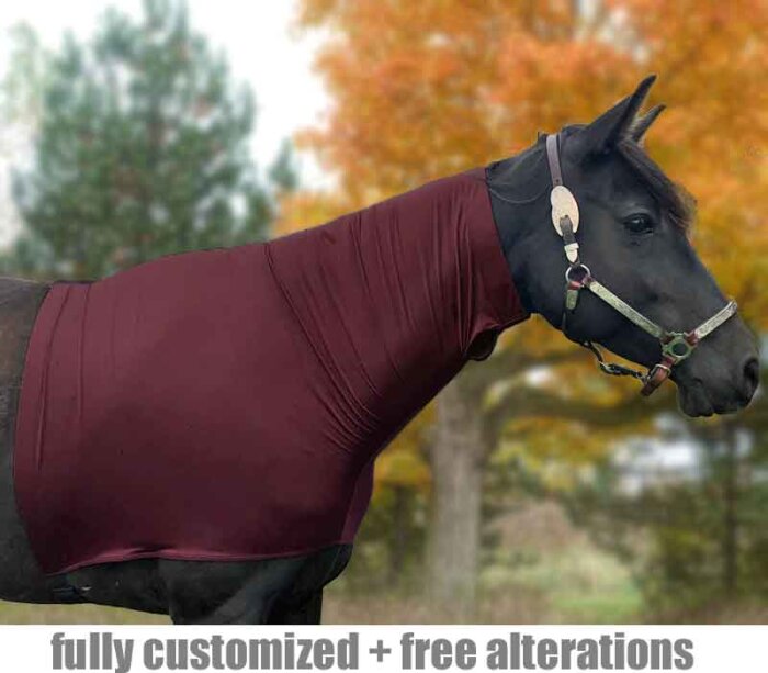 pony sized tuff stuff faceless sleezy in burgundy