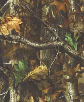 real tree camouflage with oak leaves