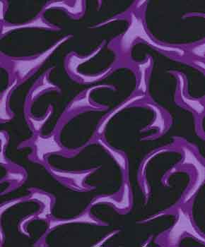 purple flames on black background spandex
