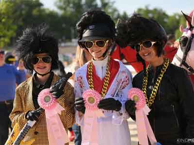 girls in Elvis costume