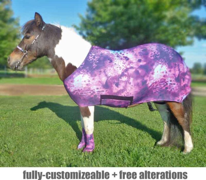 miniature horse lycra body suit