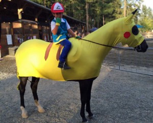 horse pikachu costume