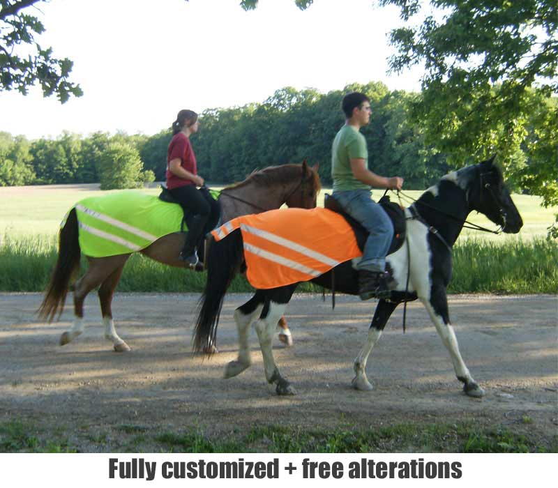Quality High Vis Reflective/Fluorescent Horse & Rider Equipment 