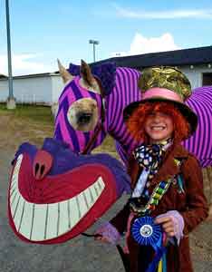 Cheshire cat horse costume