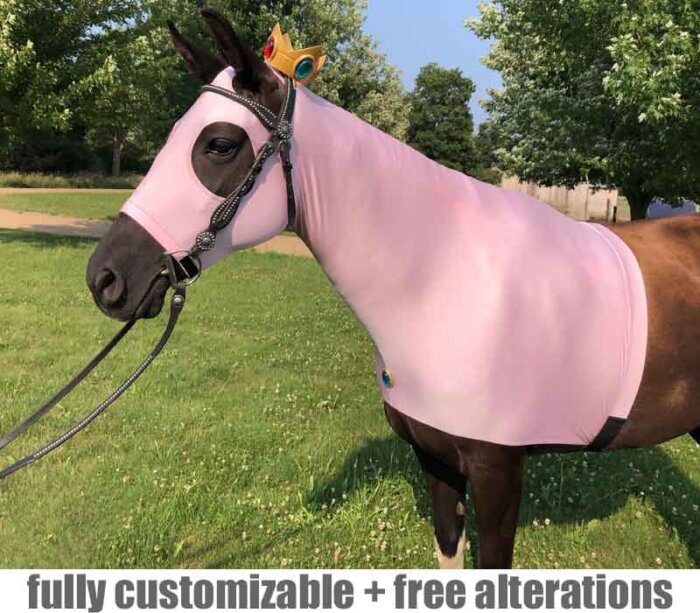 princess peach horse costume