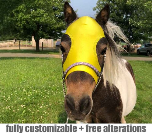 sleazy face mask for miniature horses