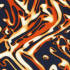 orange swirls on a navy background spandex