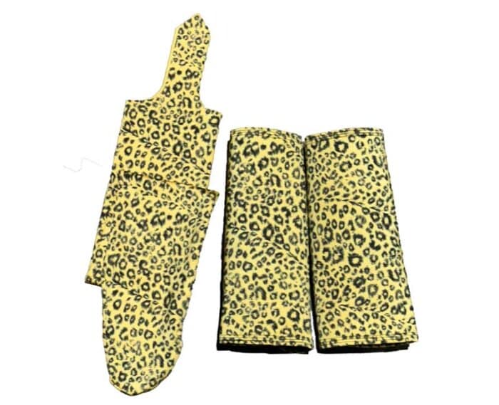 horse costume cheetah with matching tail bag and polo wraps