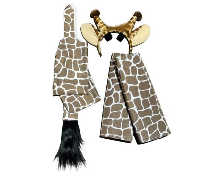 horse costume giraffe with matching ears/horns, giraffe tail and front polo wraps