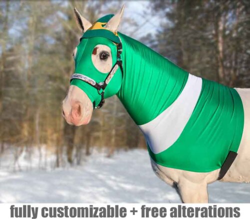horse christmas costume Buddy the Elf side view