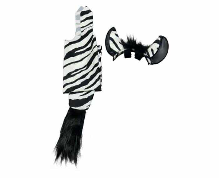 zebra ears and tail