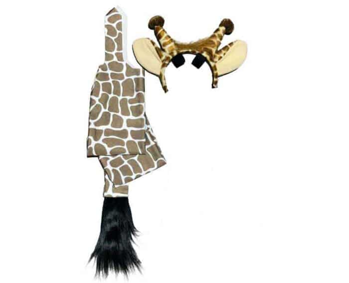 giraffe horns and tail