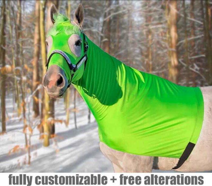 grinch horse costume side view