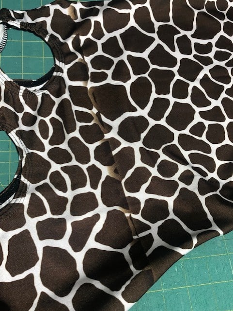 misprint in giraffe fabric