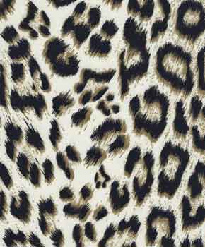 black and gold leopard spots on a cream background