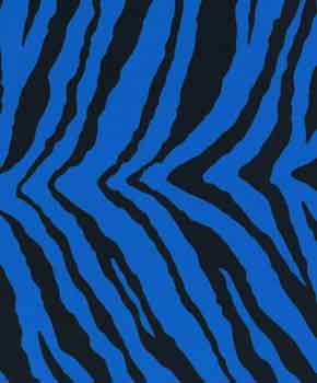 black tiger stipes on royal blue background