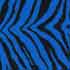 black tiger stripes on a royal blue background